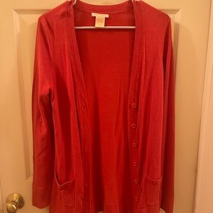 Orange cardigan, large